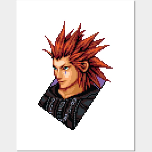 Organization XIII Axel Pixel Art Wall Art by inotyler